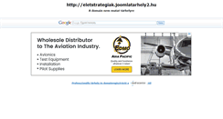 Desktop Screenshot of eletstrategiak.joomlatarhely2.hu
