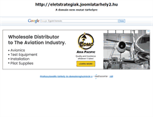 Tablet Screenshot of eletstrategiak.joomlatarhely2.hu